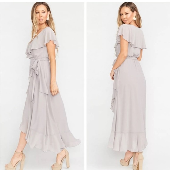 Jess Ruffle Midi Dress NWT - Picture 2 of 10